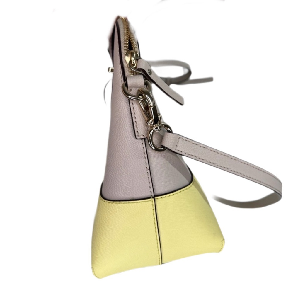 Kate Spade Yellow & Tan Cedar Street Maise convertible crossbody shoulder bag - Picture 7 of 15